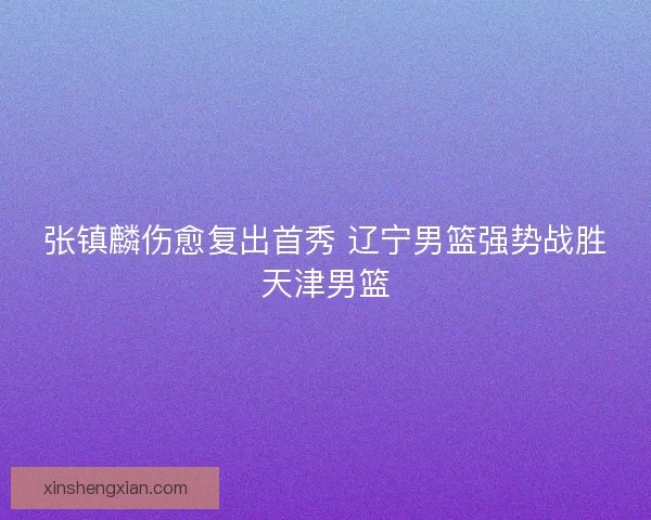 张镇麟伤愈复出首秀 辽宁男篮强势战胜天津男篮